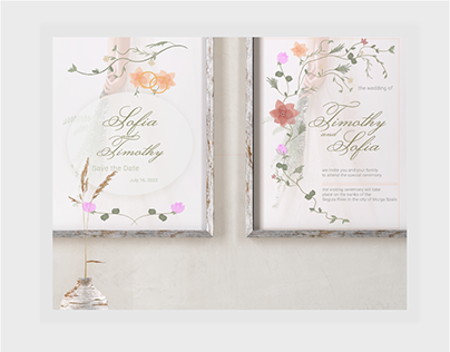 invitation to a wedding in the style of rustic