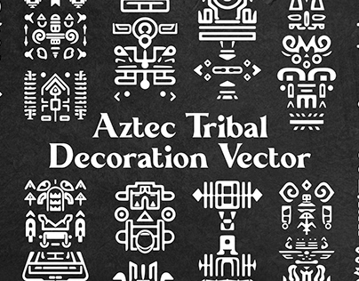Aztec Tribal Decoration Vector