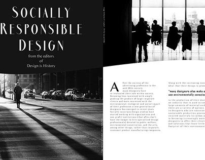 Magazine Editorial | Socially Responsible Design
