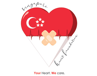 Singapore Heart Foundation Branding.