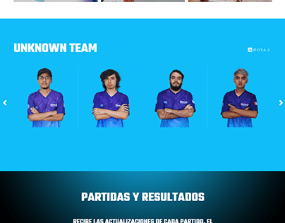 UNK Team - Página web