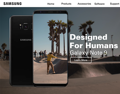 Samsung Web Page Concept