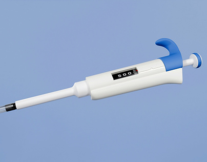 Automatic laboratory pipette 3D model