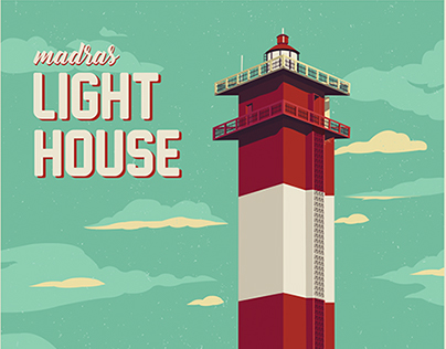 Madras Light House - Illustration