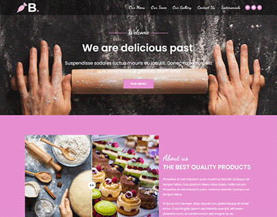 Pastry Website Design