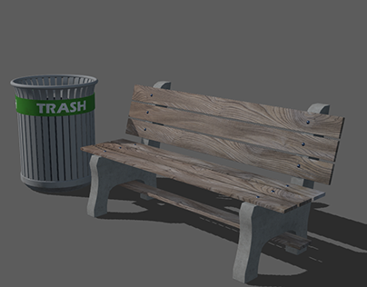 Trash & Bench