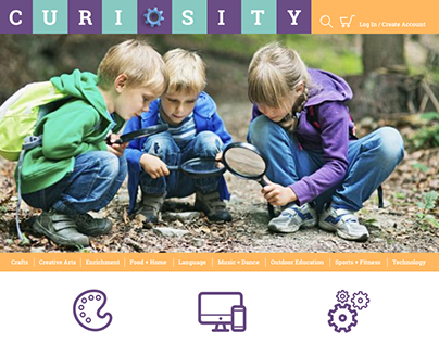 Curiosity - A website for finding classes for kids