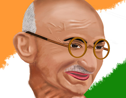 Digital Painting - Mahatma Gandhi