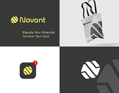 Novant logo design branding