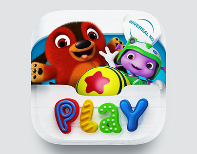 "Universal Kids Play" App Icon Design