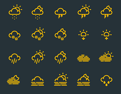 Weather Icon Set (FREE DOWNLOAD)