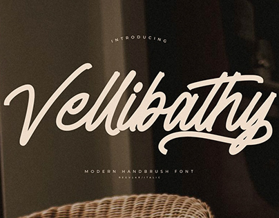 Vellibathy - Modern Handbrush Font