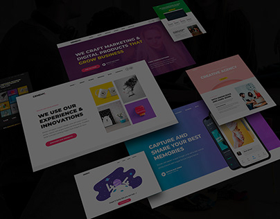 Genemy - Creative Multi Concept Landing Pages Pack