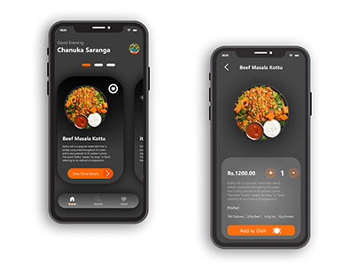 Indian Restaurant App Concept