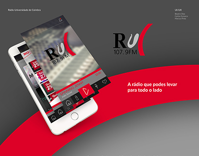 KIT UI/UX Aplicação RUC - Rádio Universidade de Coimbra