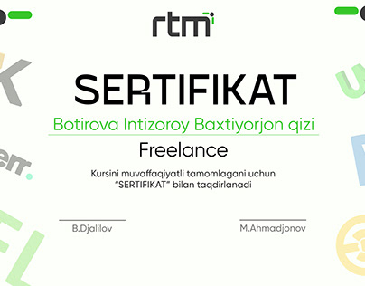 minimalist certificate design