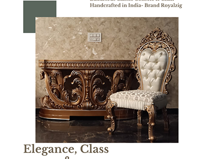 Opulent Elegance: Console & Chair by Royalzig
