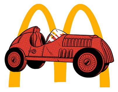 McDonald's Monopoly Campaign Illustrations