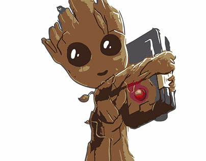 Baby Groot vetorizado