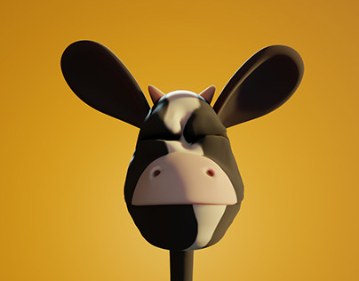 3D mascot idea - little cow.