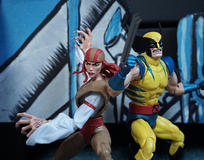 Lady DeathStrike and Wolverine