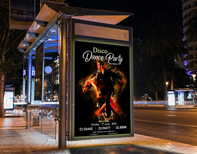 Disco Dance Pary Flyer