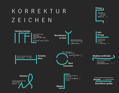 Korrekturzeichen Poster - Free Download