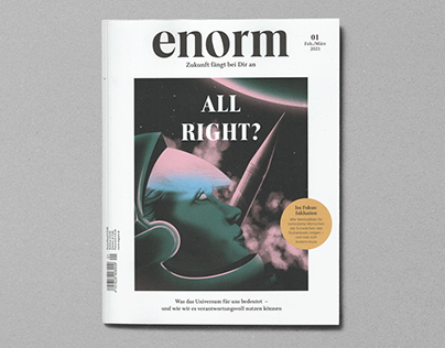 ENORM MAGAZIN EDITORIAL SPACE ILLUSTRATIONS