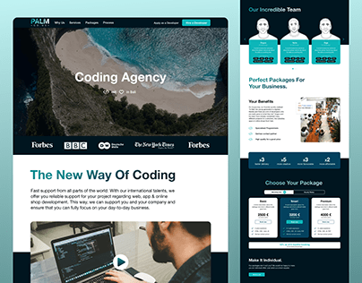 Coding Agency Page | UI Design