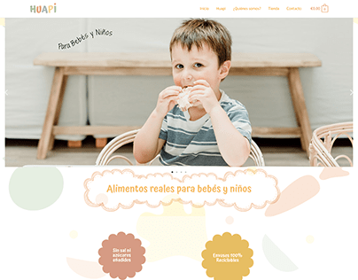 Alimentos BLW, Diseño web para España