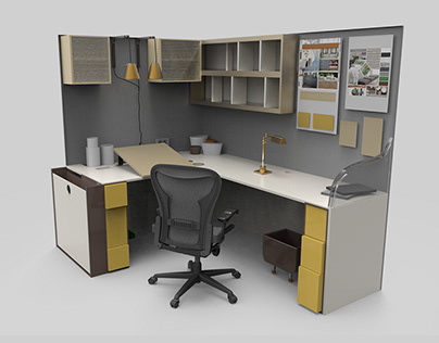 Working space design for four person types