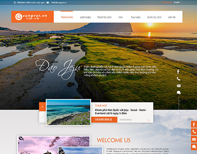 Website of Cungvui (Travel Agency)