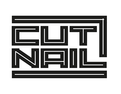 CUT NAIL Font Design