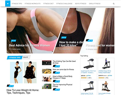 Fitness Wordpress Site
