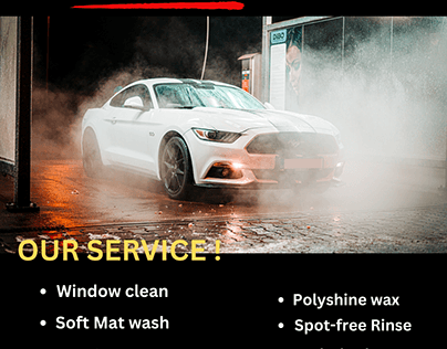 car wash flayer