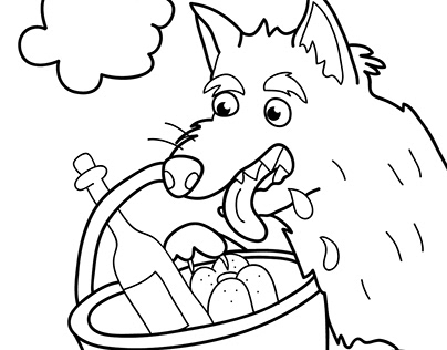 Little Red Riding Hood - coloring book