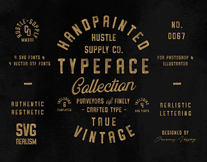 (SVG) The Hand Painted Font Collection