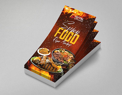Spicy Food Flyer Mockup PSD Free