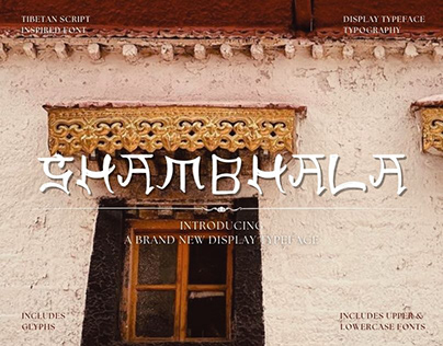 Project thumbnail - Shambhala | Display Typeface