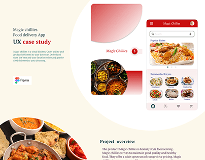 Magic chillies food delivery app UX case study