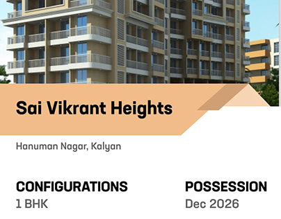 Sai Vikrant Heights – 1 BHK Homes In Mumbai | Dwello