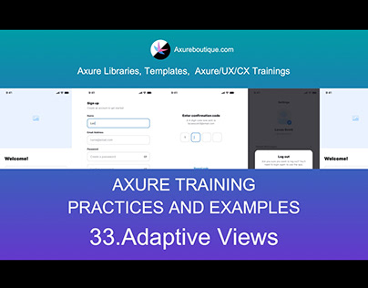 Axure Tutorial-Practices: 33.Adaptive Views