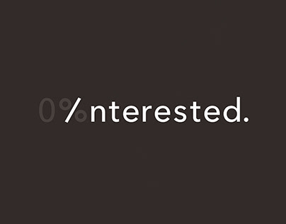 0% Interested | Typographical Poster