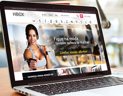 HBOX Fitness - Layout (E-commerce)