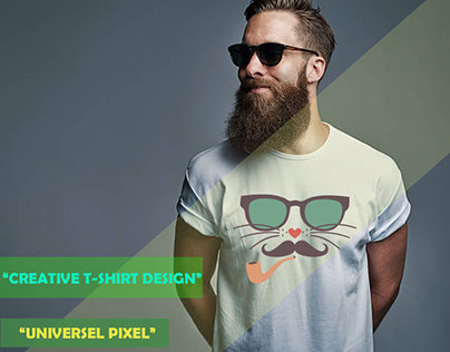 CREATIVE T-SHIRT DESIGN. "UNIVERSEL PIXZEL"