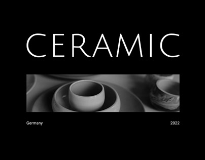 Landing page for ceramics shop