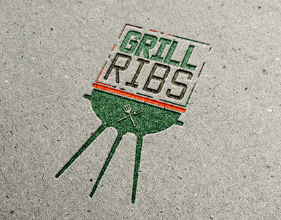 Grill Ribs - logo design