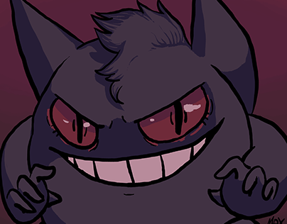 Shiny Gengar by alskay on DeviantArt