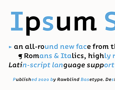 Typeface Ipsum Standard [2019]