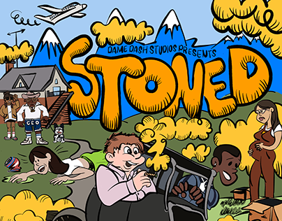 Stoned Film Merch: Illustration and Tech Pack Design